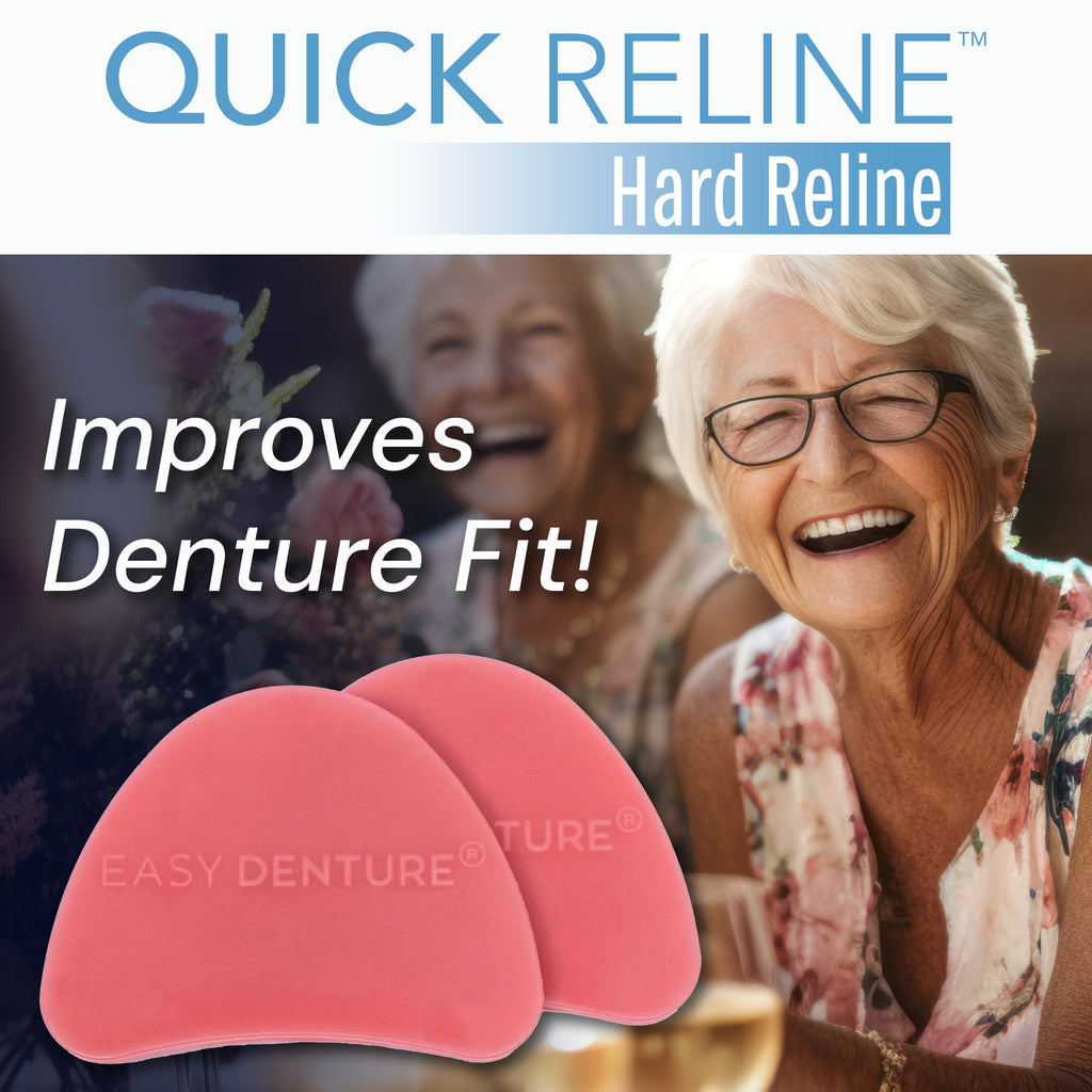 Quick Reline™ - Hard Reline, (Boil & Fit) Full or Partial Denture Reliner Kit