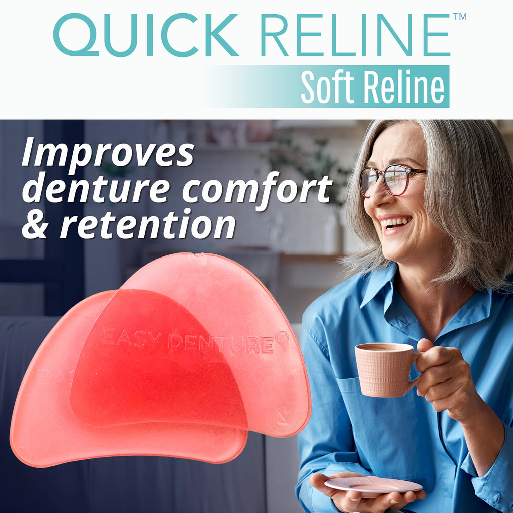Quick Reline™ - Soft Reline, (Boil & Fit) Full or Partial Denture Reliner Kit